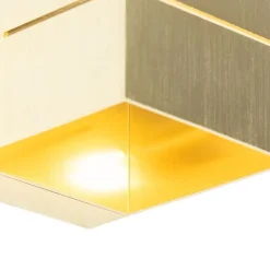 Kinder QAZQA Kinderzimmerlampen|Smarte Wandleuchten*Smarte Wandleuchte Gold 9,7 cm inkl. Wifi G9 - Transfer