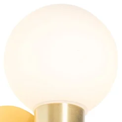 QAZQA Badezimmerlampen|Wandleuchten*Smarte Wandleuchte Gold IP44 inkl. WiFi G9 - Cederic Up