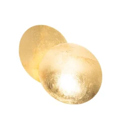 QAZQA Smarte Wandleuchten|Wandleuchten*Smarte Wandleuchte Gold inkl. Wifi G9 - Sunrise