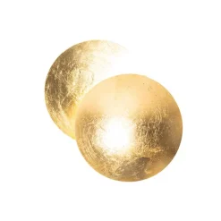 QAZQA Smarte Wandleuchten|Wandleuchten*Smarte Wandleuchte Gold inkl. Wifi G9 - Sunrise