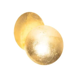 QAZQA Smarte Wandleuchten|Wandleuchten*Smarte Wandleuchte Gold inkl. Wifi G9 - Sunrise