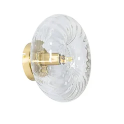 QAZQA Wandleuchten|Wohnzimmerlampen*Smarte Wandleuchte Gold mit Glas inkl. WiFi P45 - Ayesha
