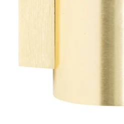 QAZQA Smarte Wandleuchten|Wandleuchten*Smarte Wandleuchte gold rund inkl. 2 WiFi GU10 - Sandy