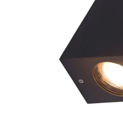 QAZQA Gartenbeleuchtung|Smarte Außenbeleuchtung*Smarte Wandleuchte grau aus Kunststoff Inkl. 2 WLAN GU10 - Baleno