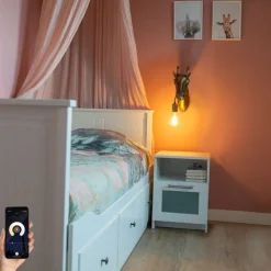 QAZQA Wandleuchten|Wohnzimmerlampen*Smarte Wandleuchte Messing inkl. Wifi G95 - Tier Giraffe