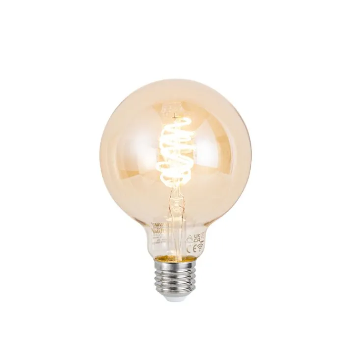 QAZQA Wandleuchten|Wohnzimmerlampen*Smarte Wandleuchte Messing inkl. Wifi G95 - Tier Giraffe