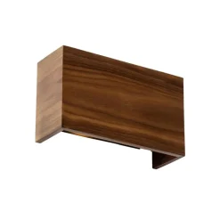 QAZQA Smarte Wandleuchten|Wandleuchten*Smarte Wandleuchte Nussbaumholz 24 cm inkl. Wifi G9 - Otan