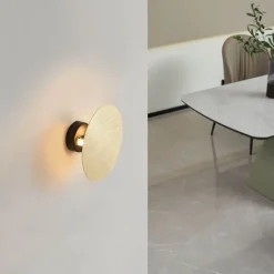 QAZQA Smarte Wandleuchten|Wandleuchten*Smarte Wandleuchte rund gold inkl. 2 WiFi g9 - Pulley