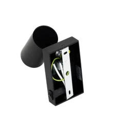 QAZQA Wandleuchten|Wohnzimmerlampen*Smarte Wandleuchte schwarz verstellbar mit Schalter inkl. Wifi GU10 50mm - Jeana Luxe