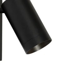 QAZQA Wandleuchten|Wohnzimmerlampen*Smarte Wandleuchte schwarz verstellbar mit Schalter inkl. Wifi GU10 50mm - Jeana Luxe