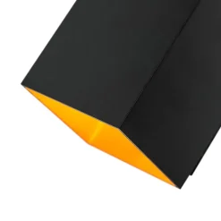 QAZQA Smarte Wandleuchten|Wandleuchten*Smarte Wandleuchte Schwarz und Gold Quadratisch Inkl. Wifi G9 - Sola