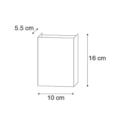 QAZQA Smarte Wandleuchten|Wandleuchten*Smarte Wandleuchte schwarz 10 cm inkl. 2 WiFi G9 - Otan