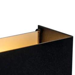 QAZQA Smarte Wandleuchten|Wandleuchten*Smarte Wandleuchte schwarz 10 cm inkl. 2 WiFi G9 - Otan