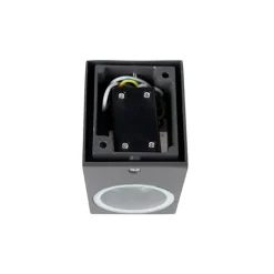 QAZQA Gartenbeleuchtung|Badezimmerlampen*Smarte Wandleuchte schwarz inkl. WiFi GU10 IP44 - Baleno