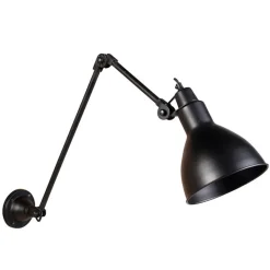 QAZQA Smarte Wandleuchten|Wandleuchten*Smarte Wandleuchte schwarz verstellbar inkl. WLAN A60 - Wye