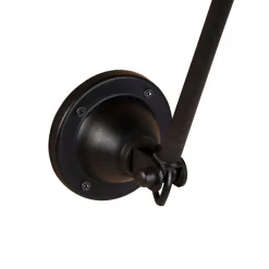 QAZQA Smarte Wandleuchten|Wandleuchten*Smarte Wandleuchte schwarz verstellbar inkl. WLAN A60 - Wye