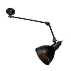 QAZQA Smarte Wandleuchten|Wandleuchten*Smarte Wandleuchte schwarz verstellbar inkl. WLAN A60 - Wye