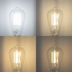 QAZQA Schlafzimmerlampen|Küchenlampen*Smarte Wandleuchte schwarz mit Rauchglas inkl. WiFi ST64 - Laura