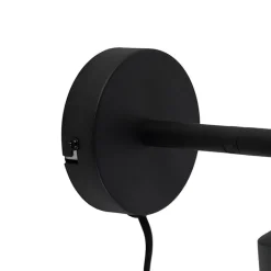 QAZQA Smarte Wandleuchten|Wandleuchten*Smarte Wandleuchte schwarz inkl. WiFi A60 - Chappie