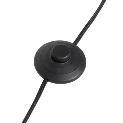 QAZQA Wandleuchten|Wohnzimmerlampen*Smarte Wandleuchte schwarz mit Fußschalter 3-flammig inkl. 3 Wifi GU10 50mm - Jeana Luxe