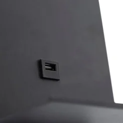 QAZQA Smarte Wandleuchten|Wandleuchten*Smarte Wandleuchte schwarz mit USB und Flexarm inkl. WiFi G9 - Flero