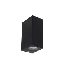 QAZQA Badezimmerlampen|Smarte Außenbeleuchtung*Smarte Wandleuchte schwarz aus Kunststoff inkl. 2 WiFi GU10 - Baleno II