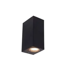 QAZQA Badezimmerlampen|Smarte Außenbeleuchtung*Smarte Wandleuchte schwarz aus Kunststoff inkl. 2 WiFi GU10 - Baleno II