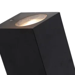 QAZQA Badezimmerlampen|Smarte Außenbeleuchtung*Smarte Wandleuchte schwarz aus Kunststoff inkl. 2 WiFi GU10 - Baleno II