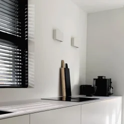 QAZQA Smarte Wandleuchten|Wandleuchten*Smarte Wandleuchte weiß 24 cm inkl. 2 WiFi G9 - Otan