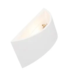 QAZQA Smarte Wandleuchten|Wandleuchten*Smarte Wandleuchte weiß 20 cm inkl. Wifi G9 - Tum