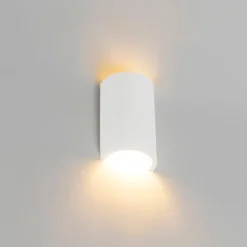 QAZQA Wandleuchten|Wohnzimmerlampen*Smarte Wandleuchte Weiß Rund inkl. Wifi G9 - Colja Novo