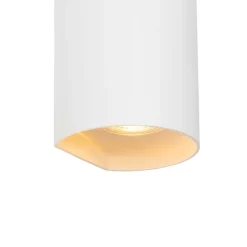 QAZQA Smarte Wandleuchten|Wandleuchten*Smarte Wandleuchte weiß rund inkl. 2 WiFi GU10 - Sabbir