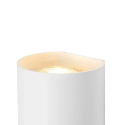 QAZQA Smarte Wandleuchten|Wandleuchten*Smarte Wandleuchte weiß rund inkl. 2 WiFi GU10 - Sabbir