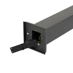 QAZQA Stehlampen Außen|Gartenbeleuchtung*Smarte Wegeleuchte Dunkelgrau mit Rauchglas 80 cm inkl. WiFi P45 - Malios