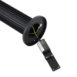 QAZQA Stehlampen Außen|Gartenbeleuchtung*Smarte Wegeleuchte schwarz 50 cm IP44 RGBW inkl. Wifi GU10 50mm - Boris