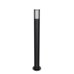 QAZQA Stehlampen Außen|Gartenbeleuchtung*Smarte Wegeleuchte schwarz 80 cm IP44 RGBW inkl. GU10 50mm - Boris
