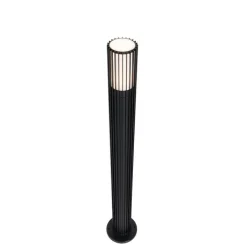 QAZQA Stehlampen Außen|Gartenbeleuchtung*Smarte Wegeleuchte schwarz 80 cm IP44 RGBW inkl. GU10 50mm - Boris