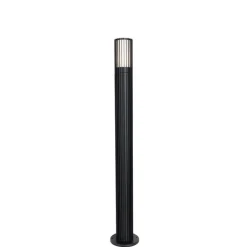 QAZQA Stehlampen Außen|Gartenbeleuchtung*Smarte Wegeleuchte schwarz 80 cm IP44 RGBW inkl. GU10 50mm - Boris