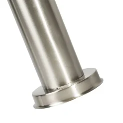 QAZQA Smarte Außenbeleuchtung|Stehlampen Außen*Smarter Außenlaternenmast aus Edelstahl 50 cm inkl. WLAN A60 - Sfera