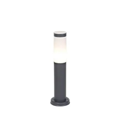 QAZQA Stehlampen Außen|Gartenbeleuchtung*Smarter Außenlaternenmast Anthrazit 45 cm inkl. Wifi P45 - Rox
