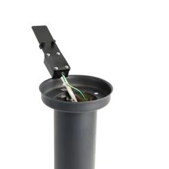 QAZQA Stehlampen Außen|Gartenbeleuchtung*Smarter Außenlaternenmast Anthrazit 45 cm inkl. Wifi P45 - Rox