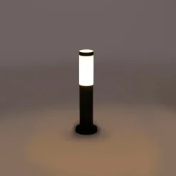 QAZQA Stehlampen Außen|Gartenbeleuchtung*Smarter Außenlaternenmast Anthrazit 45 cm inkl. Wifi P45 - Rox