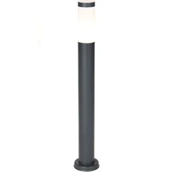 QAZQA Stehlampen Außen|Gartenbeleuchtung*Smarter Außenlaternenmast Anthrazit 80 cm inkl. Wifi P45 - Rox