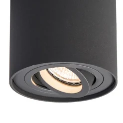 QAZQA Smarte Spots|Smarte Deckenleuchten*Smarter Aufbauspot dunkelgrau kippbar inkl. Wifi GU10 - Rondoo up