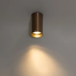 QAZQA Deckenstrahler|Aufbaustrahler*Smarter Aufbaustrahler Dunkelbronze inkl. Wifi GU10 50 mm - Tuba