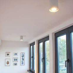 QAZQA Smarte Spots|Smarte Deckenleuchten*Smarter Aufbaustrahler weiß und Stahl neigbar inkl. Wifi GU10 - Rondoo up