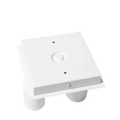 QAZQA Badezimmerlampen|Deckenstrahler*Smarter Bad-Spot White Square 2-Light IP44 inkl. 2 Wifi GU10 50mm - Ducha