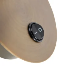 QAZQA Wandstrahler|Wandleuchten*Smarter bronzefarbener Wandstrahler dreh- und neigbar mit Schalter inkl. Wifi GU10 50mm - Karin 1