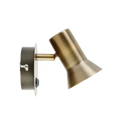 QAZQA Wandstrahler|Wandleuchten*Smarter bronzefarbener Wandstrahler dreh- und neigbar mit Schalter inkl. Wifi GU10 50mm - Karin 1