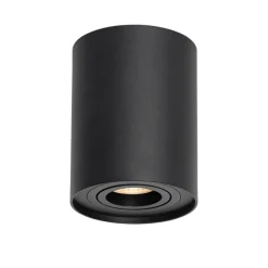 QAZQA Smarte Spots|Smarte Deckenleuchten*Smarter Deckenspot schwarz verstellbar inkl. Wifi GU10 - Rondoo up